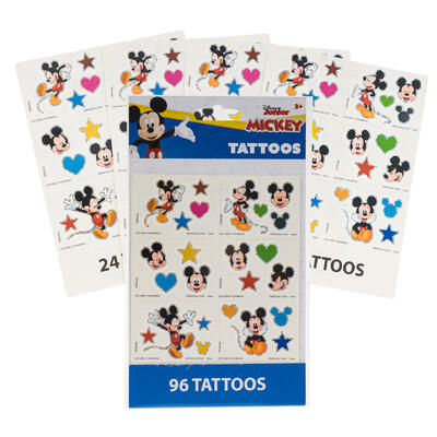 Mickey Mouse 4 Sheet 96pc TATTOO Set