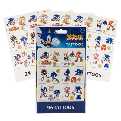 Sonic 4 Sheet 96pc TATTOO Set