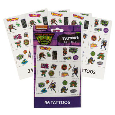 Teenage Mutant Ninja Turtles 4 Sheet 96pc TATTOO Set