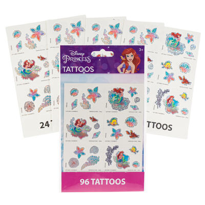 Disney Little Mermaid 4 Sheet 96pc TATTOO Set