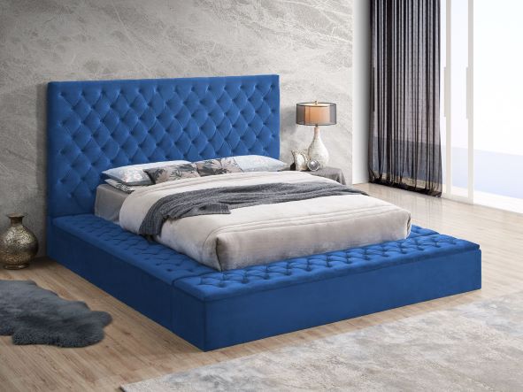 Cosmopolitan Velvet Tufted Bed