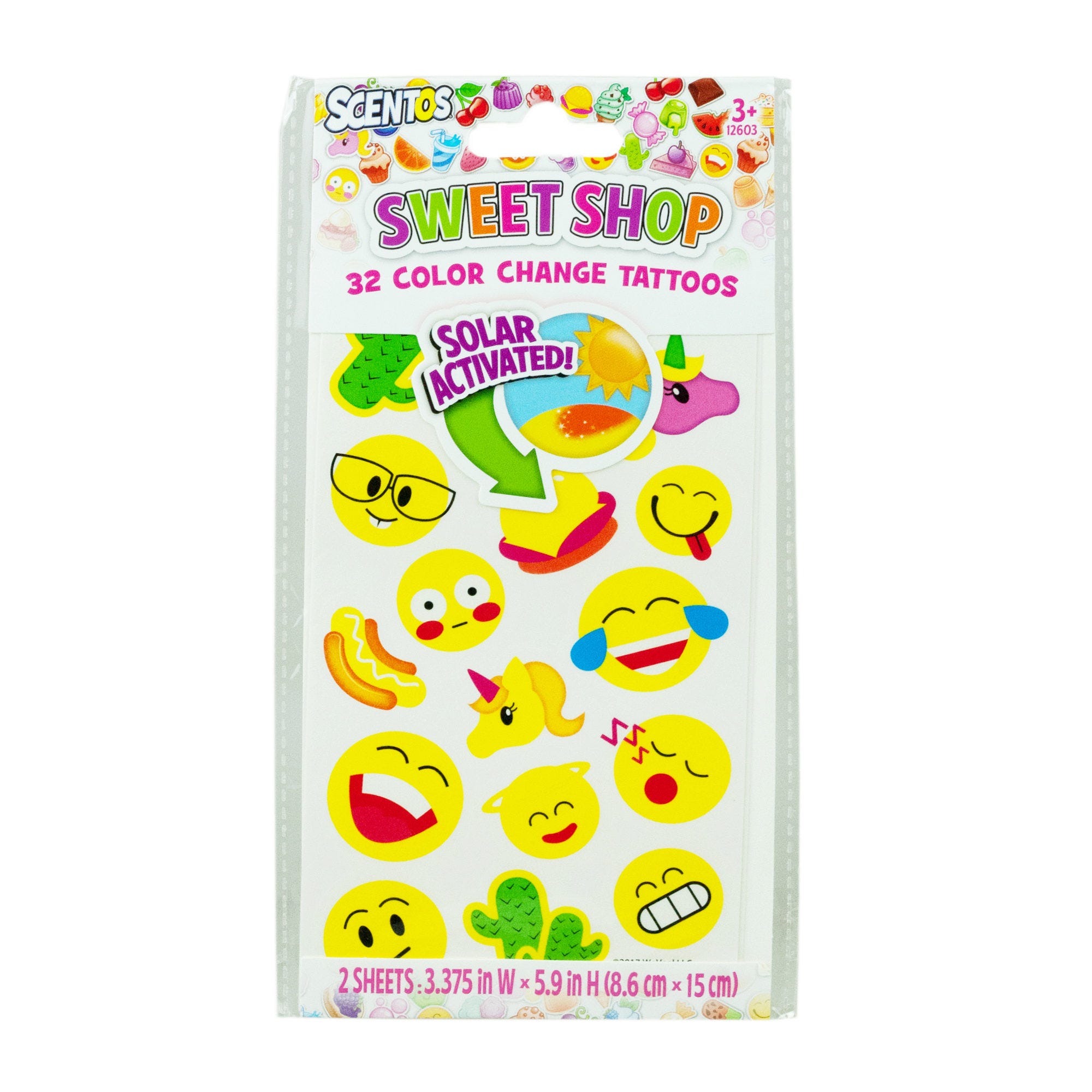 Scentos Sweet Shop Color Change TATTOOs - Qty 72
