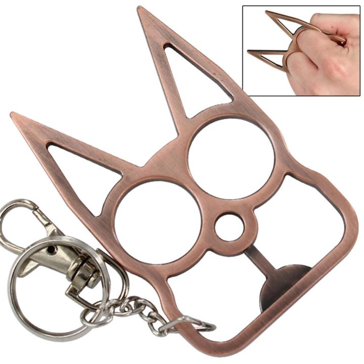 Copper Kitty Self Defense Key Chai