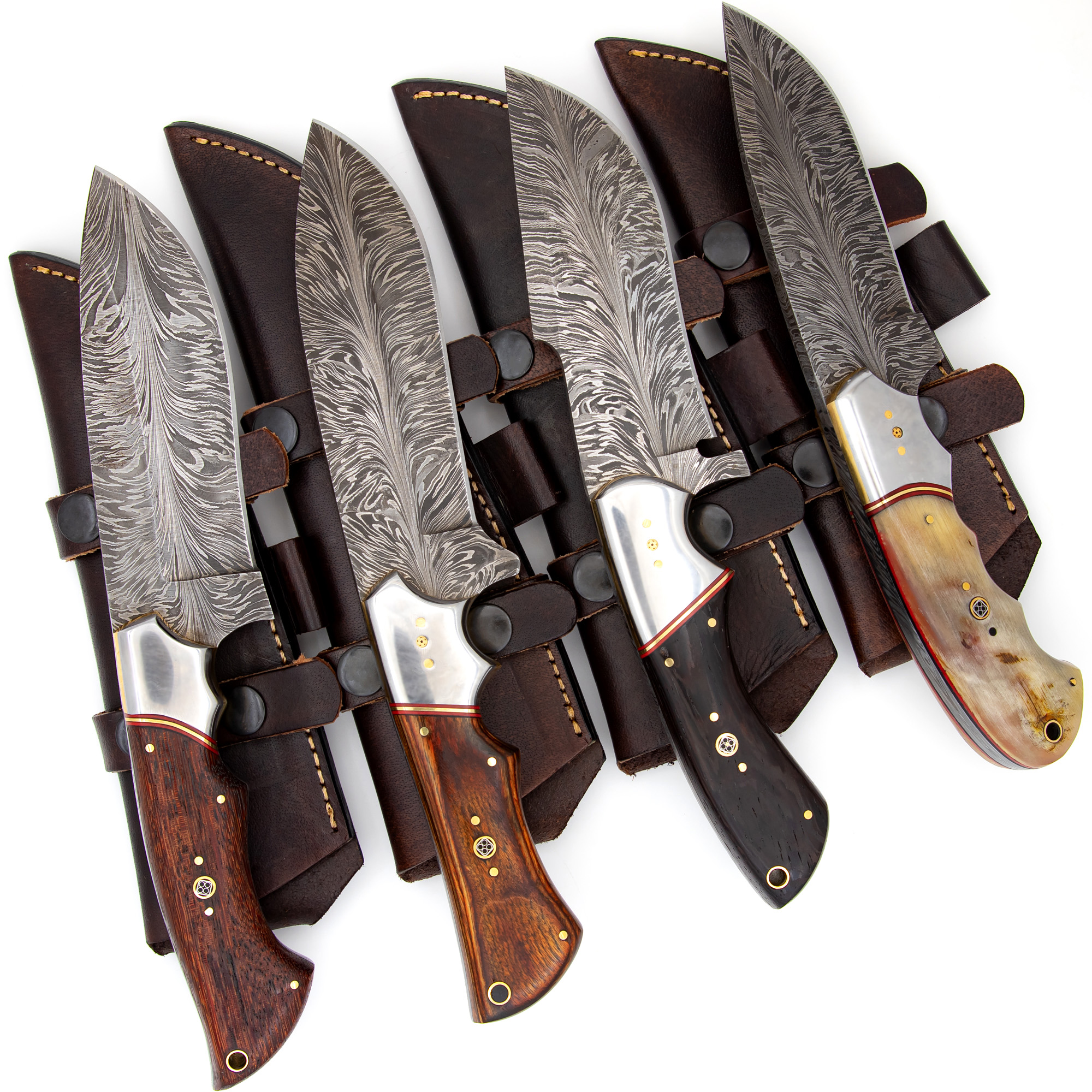 Path Less Travelled Feather Damascus Hunting KNIFE Selection